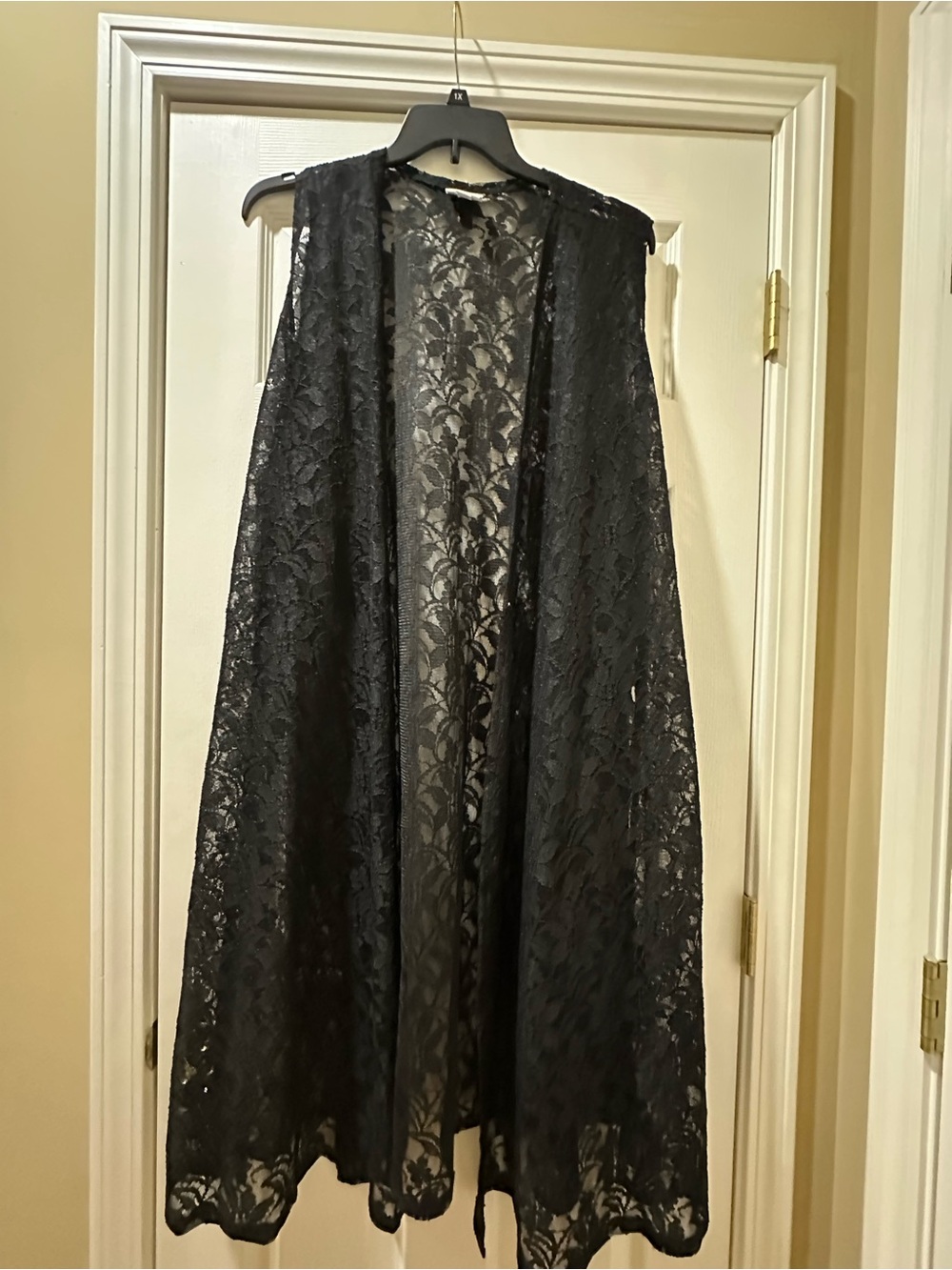 LuLaRoe Black Lace Open Cardigan